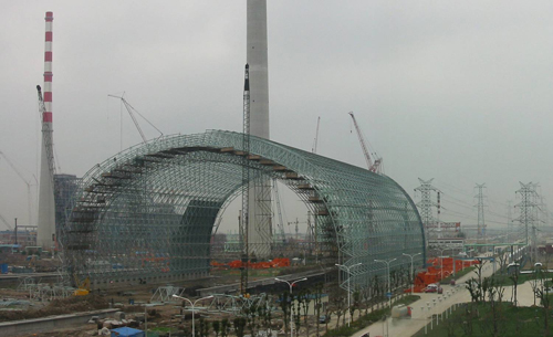浙江發(fā)電廠球形網(wǎng)架